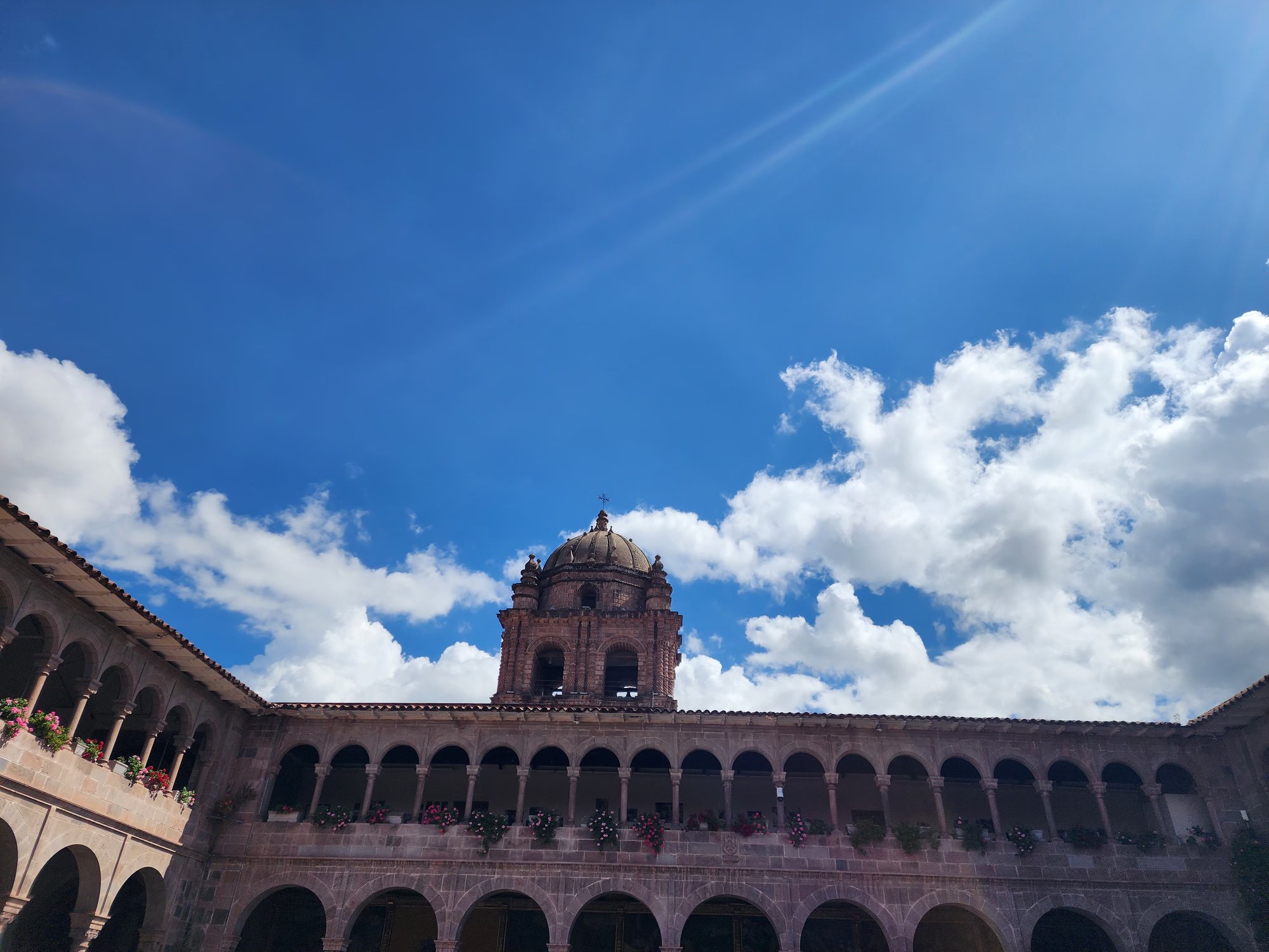 Santo Domingo's dome above Coricancha's foundations
