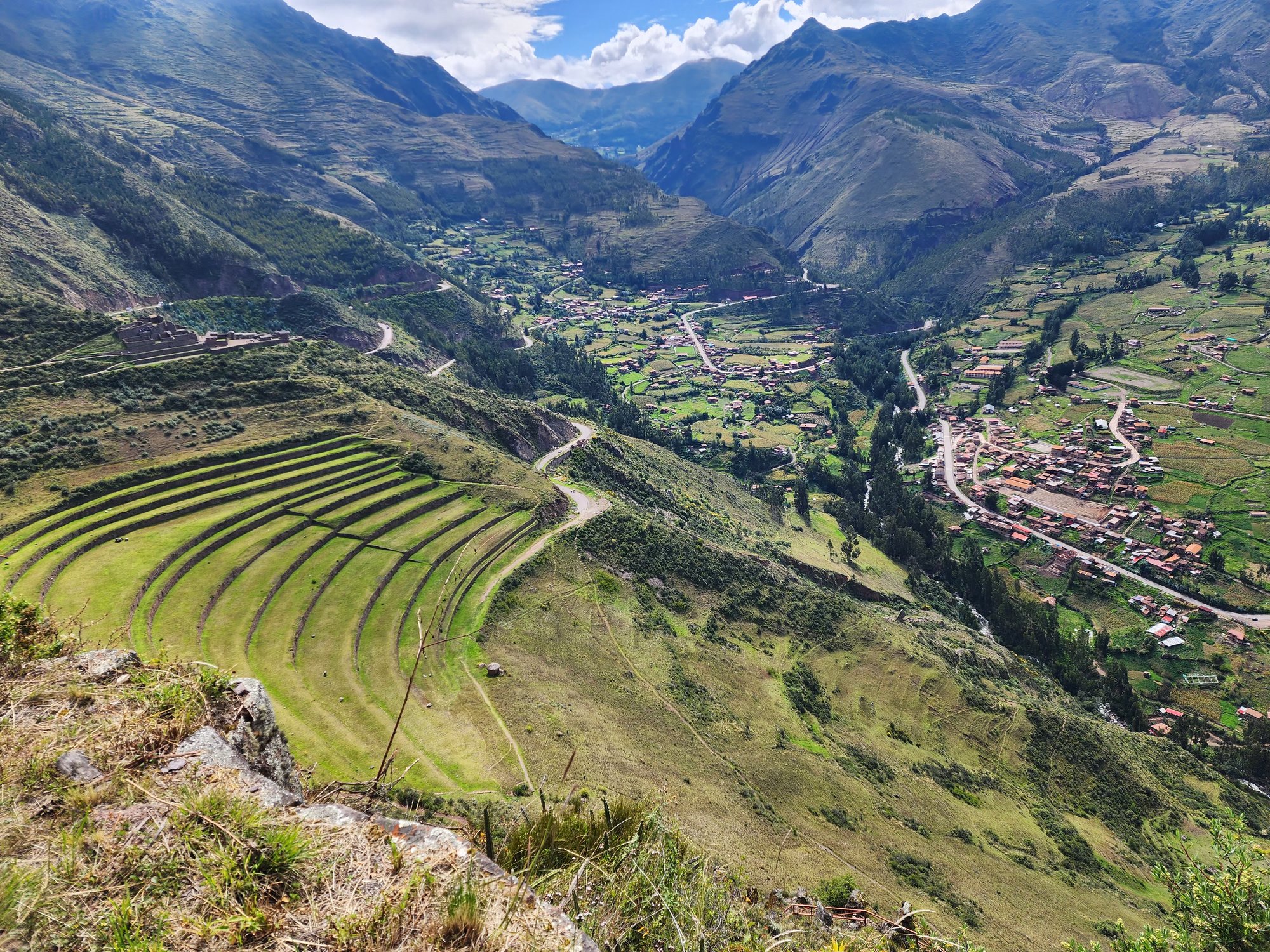 Pisac terraces from above