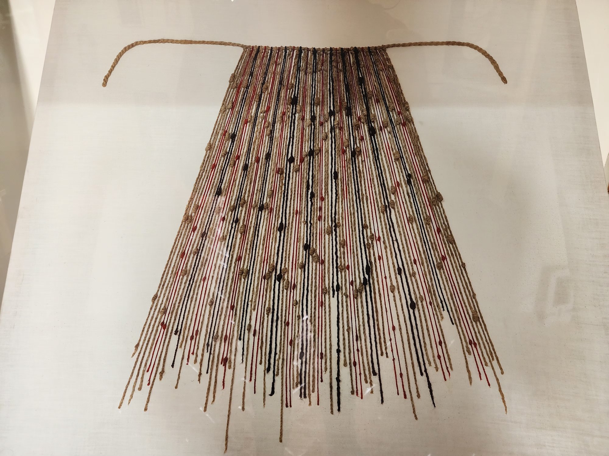 Detail of khipu cords and knots