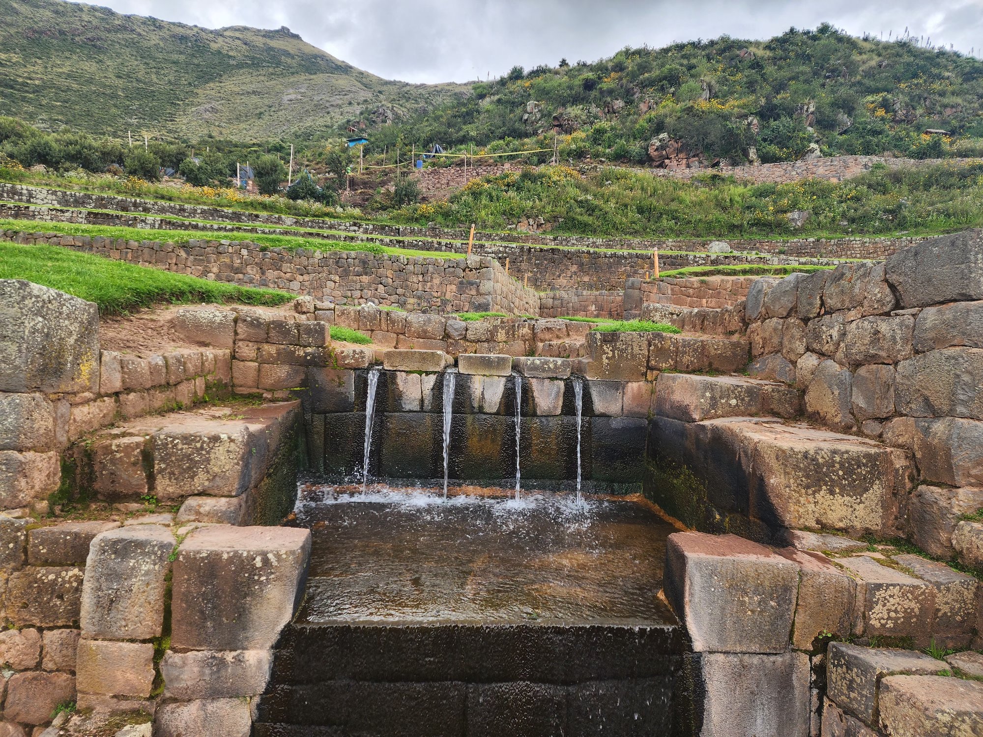 Tipón terraces and channels